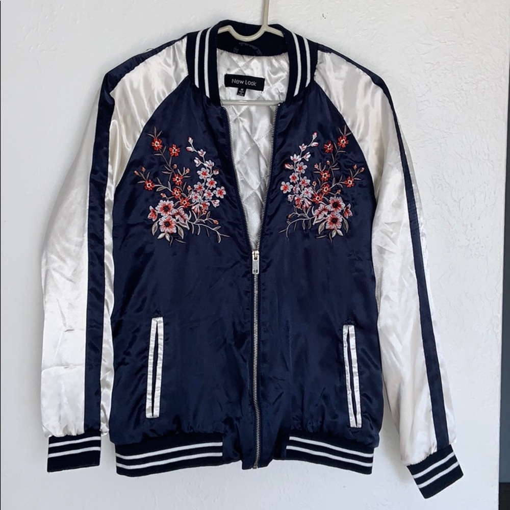 Baseball Style Embroidered Jacket - image 1